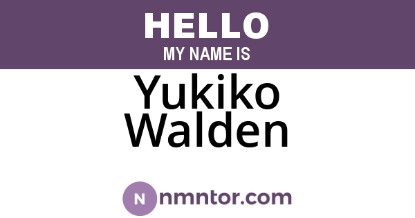 Yukiko Walden