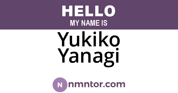 Yukiko Yanagi