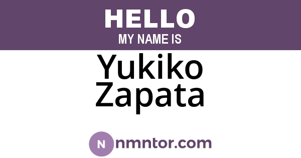 Yukiko Zapata