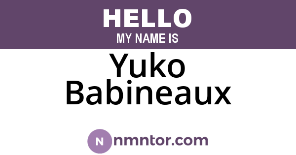 Yuko Babineaux