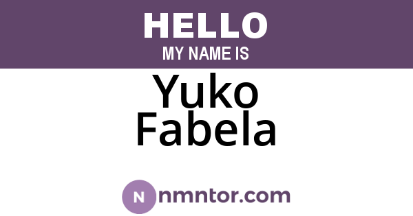Yuko Fabela