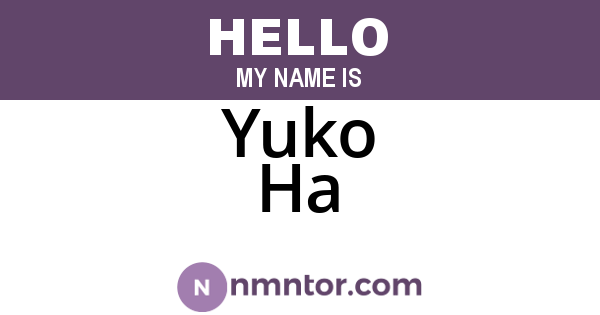 Yuko Ha