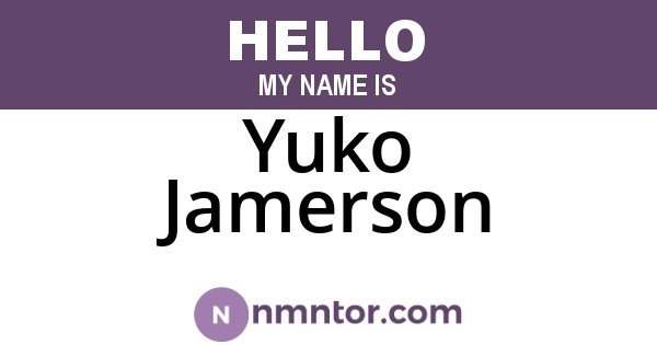 Yuko Jamerson