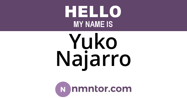 Yuko Najarro