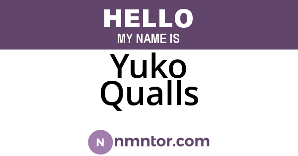 Yuko Qualls