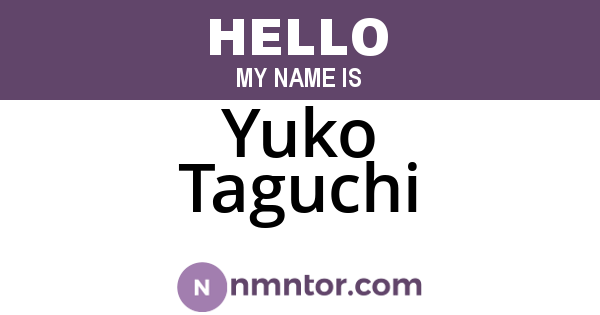 Yuko Taguchi