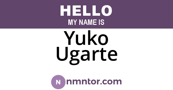 Yuko Ugarte