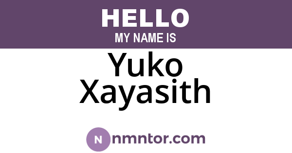 Yuko Xayasith