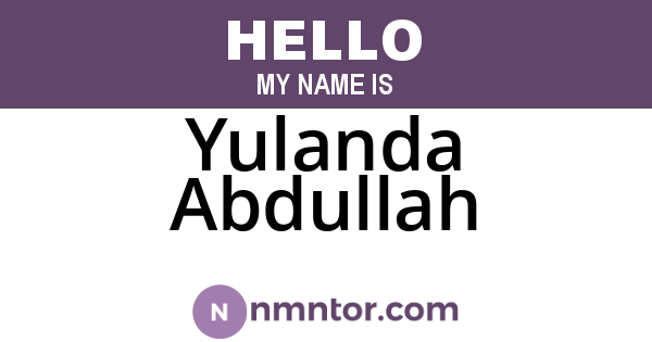 Yulanda Abdullah