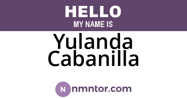 Yulanda Cabanilla