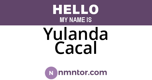 Yulanda Cacal