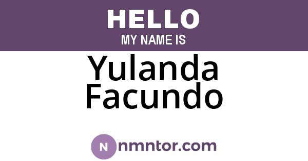Yulanda Facundo