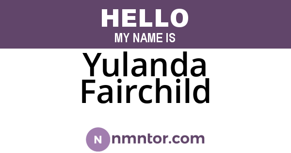 Yulanda Fairchild