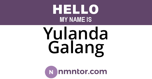 Yulanda Galang
