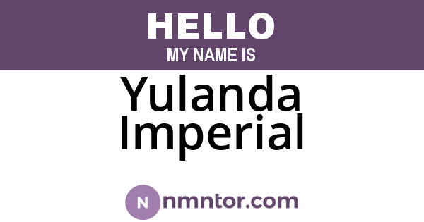 Yulanda Imperial