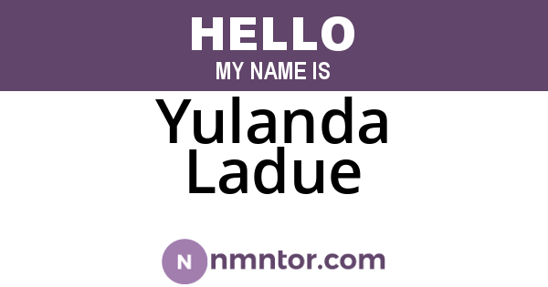 Yulanda Ladue