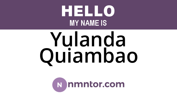 Yulanda Quiambao