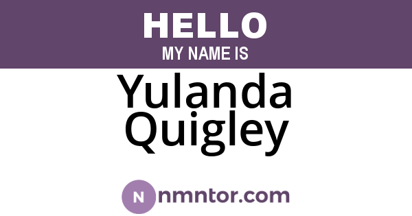 Yulanda Quigley