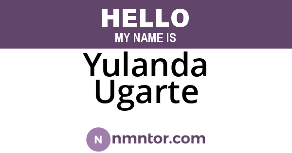Yulanda Ugarte