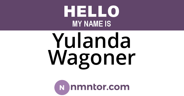 Yulanda Wagoner