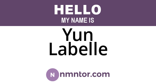 Yun Labelle