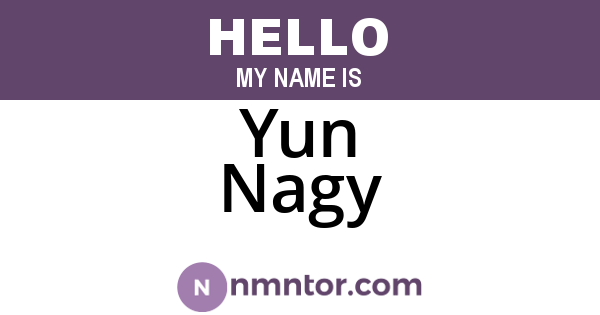 Yun Nagy