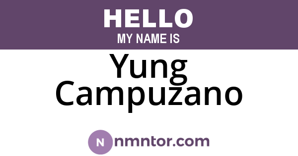 Yung Campuzano