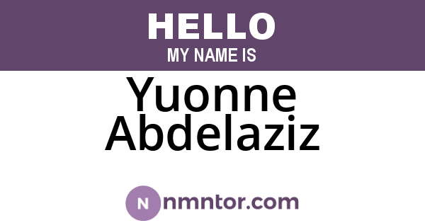 Yuonne Abdelaziz