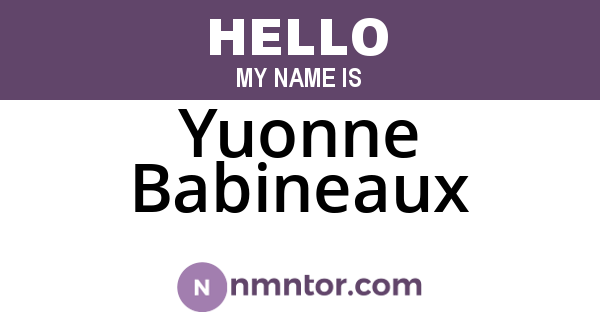 Yuonne Babineaux