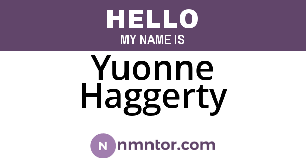 Yuonne Haggerty