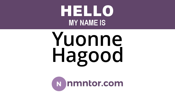 Yuonne Hagood