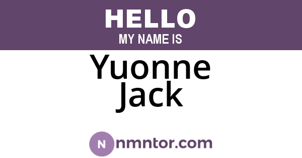 Yuonne Jack