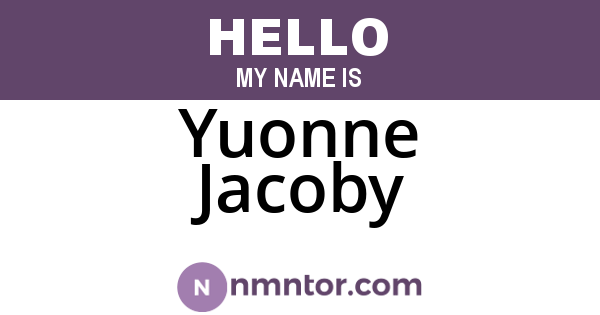 Yuonne Jacoby