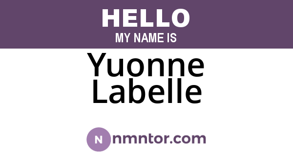 Yuonne Labelle