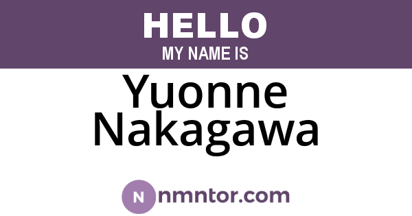 Yuonne Nakagawa