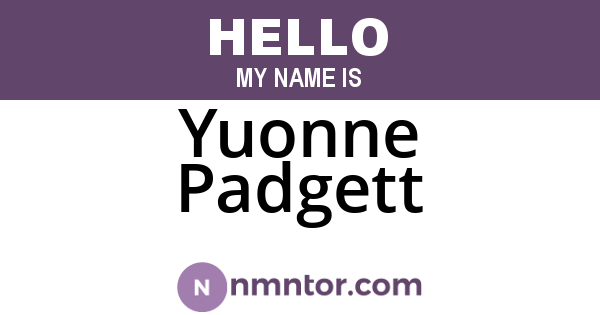 Yuonne Padgett