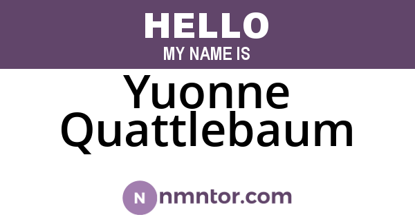 Yuonne Quattlebaum