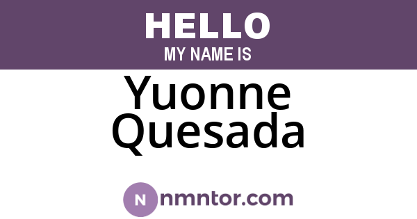Yuonne Quesada