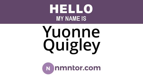 Yuonne Quigley