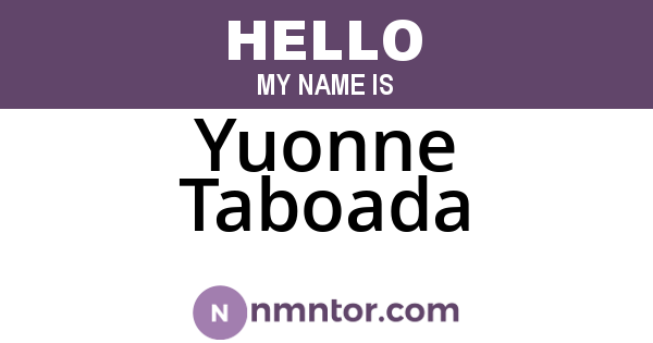 Yuonne Taboada
