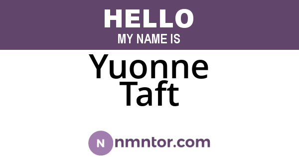 Yuonne Taft