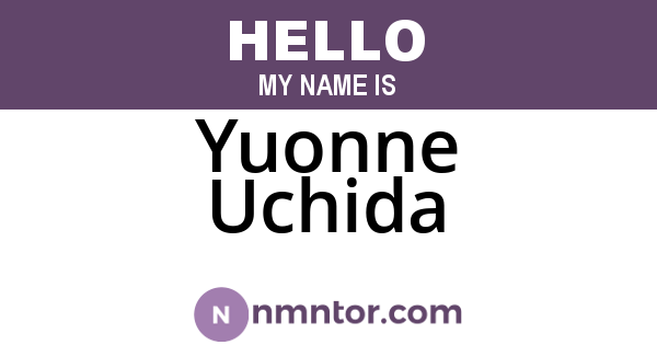 Yuonne Uchida