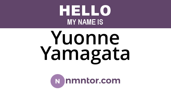 Yuonne Yamagata