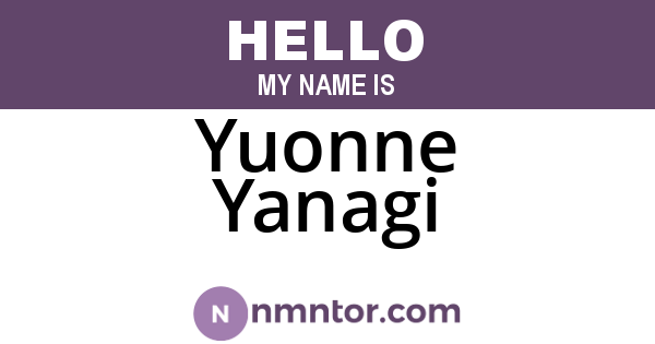 Yuonne Yanagi