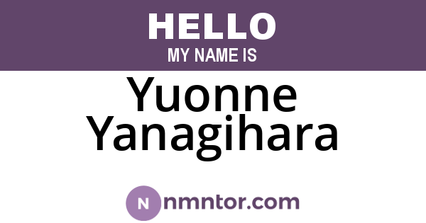 Yuonne Yanagihara