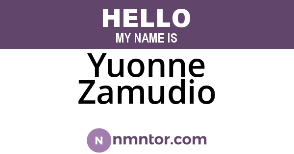 Yuonne Zamudio