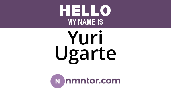 Yuri Ugarte