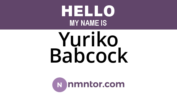 Yuriko Babcock