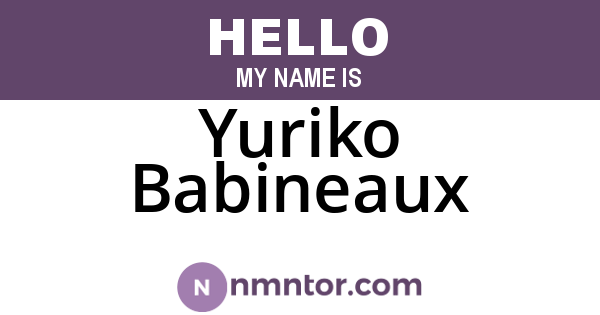 Yuriko Babineaux