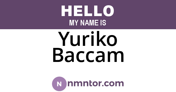Yuriko Baccam